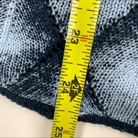 Parkhurst Textured Blue Long Sleeve Sweater - Picture 8 of 9